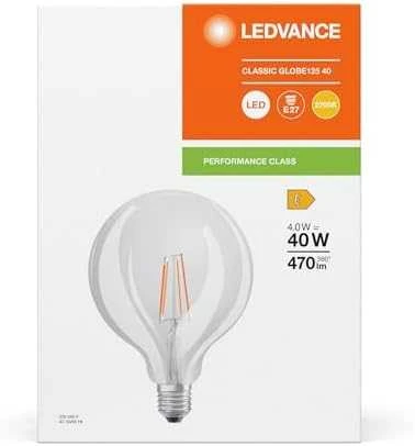 Ledvance 4W LED lemputė CLASSIC, E27, skaidri, 2700K