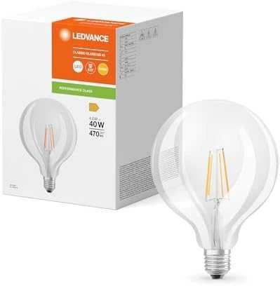 Ledvance 4W LED lemputė CLASSIC, E27, skaidri, 2700K