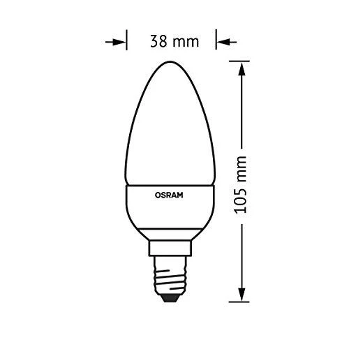 Osram Classic B, 5.7W, E14, 470lm, 3 vnt.