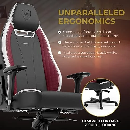 noblechairs LEGEND Gaming Chair – juodas/baltas/red