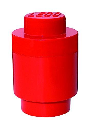 LEGO Storage Brick 1 Round raudona
