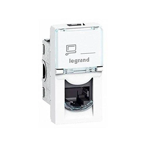 RJ45 lizdas Mosaic UTP 5E Legrand 076551 (baltas)