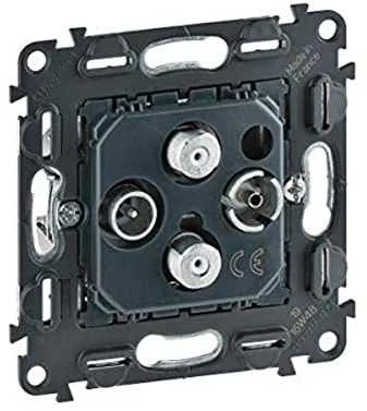 GALUTINIS LIZDAS LE-753056 R-TV + 2xSAT Valena Life LEGRAND