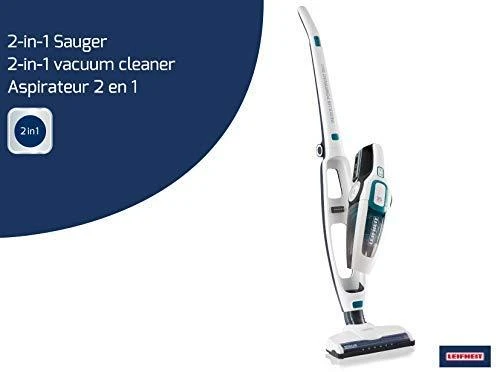 Dulkių siurblys Leifheit PowerVac 2in1 2-in-1 stick vacuum Baterija Dry Cyclonic Bagless Juodas, Mėlyna, Baltas