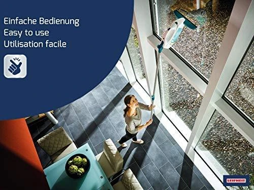 Leifheit Window vacuum cleaner, Baltas/žalias, Cordless