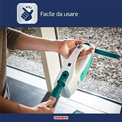 Leifheit Window vacuum cleaner, Baltas/žalias, Cordless