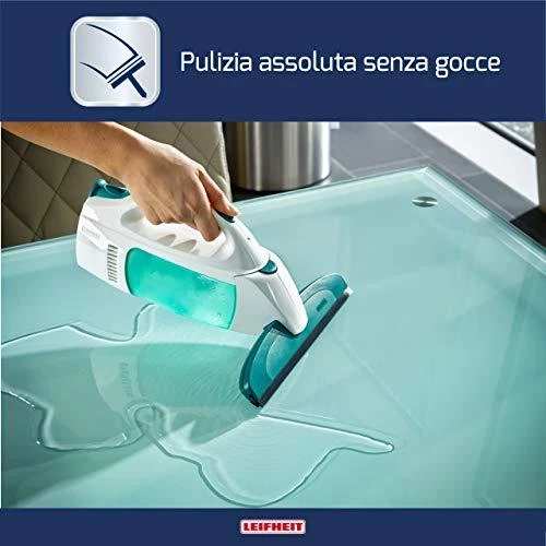 Leifheit Window vacuum cleaner, Baltas/žalias, Cordless