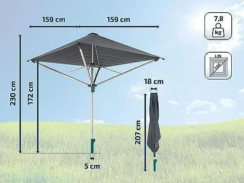 Leifheit | Burės, dengtos Rotejs LinoProtect 400 4006501821003 | Pilka