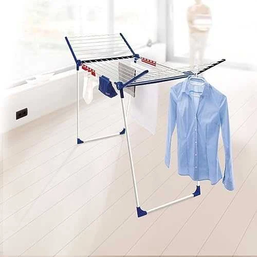 Leifheit Pegasus 200 Comfort Clothes horse wing Mėlyna, Baltas