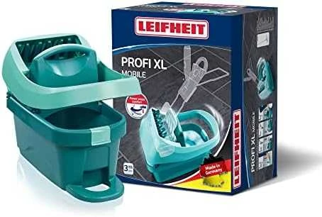 Grindų plovimo kibiras Leifheit Press Profi XL, su ratukais