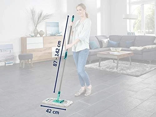 Šluostė su pagaliuku grindims LEIFHEIT Profi su su mikro duo dangteliu 55049