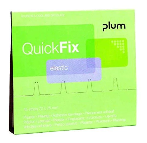 Pleistrų laikiklis + 90 pleistrų PLUM QuickFix Textile
