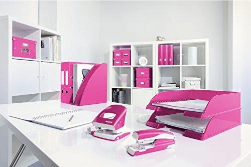 Dokumentų stovas Click&Store Leitz Wow, A4, kartoninis, rožinės spalvos