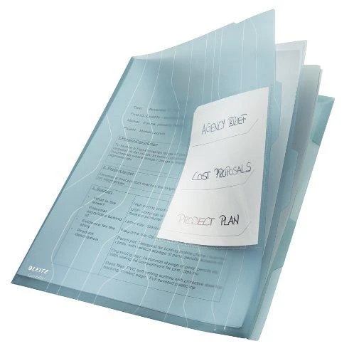 Aplankas L Leitz Combifile, A4, mėlynas, plastikinis, 3 skyrių (1) 0812-206