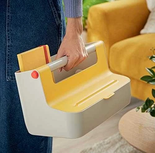 Daiktadėžė Leitz Cosy, su rankena, šiltai geltonos spalvos