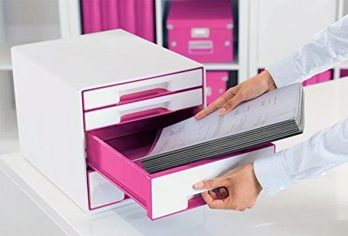 Leitz Wow dokumentų dėžė – stalčiaus naudojimo pavyzdys