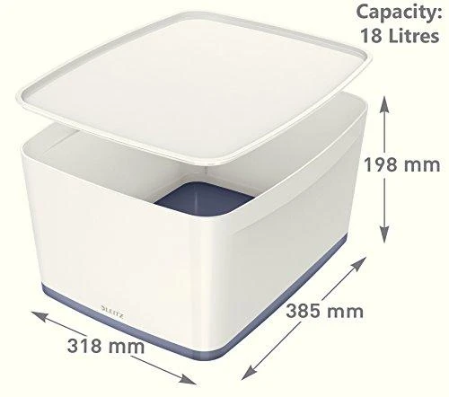 Leitz MyBox daiktadėžė su išmatavimais