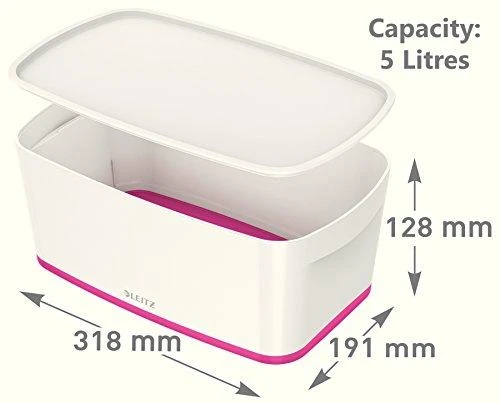 Leitz MyBox daiktadėžė su matmenimis
