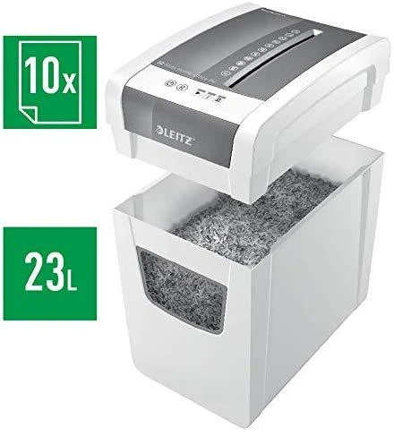 Dokumentų naikiklis LEITZ IQ Slim Home Office, P4, 23L, 4x28mm, 10 lapų