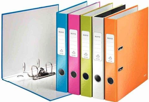 Penki spalvoti A4 segtuvai su atverstu mechanizmu