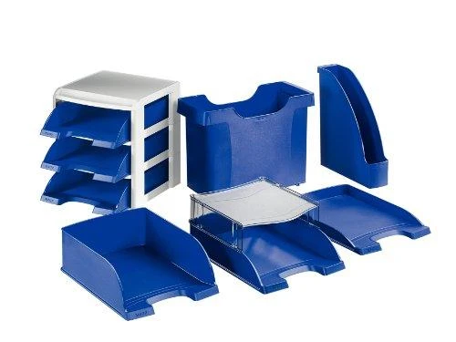 Stovas dokumentams Leitz Plus, 7cm, mėlynas, plastikinis 1003-109