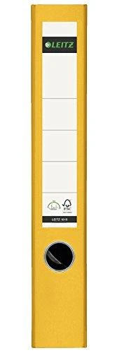 Geltonas Leitz segtuvas 50mm su etiketės langeliu