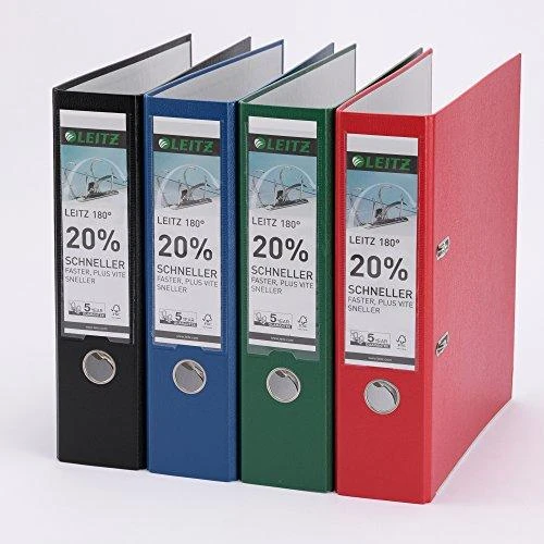 Leitz 180° svirties lanko dildė A4 80mm raudona (10105025)