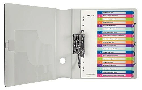 Spalvoti Leitz 1-20 skirtukai segtuve
