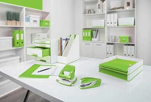 Leitz segiklis + skylučių perforatorius MINI WOWgreen 10l GW10K