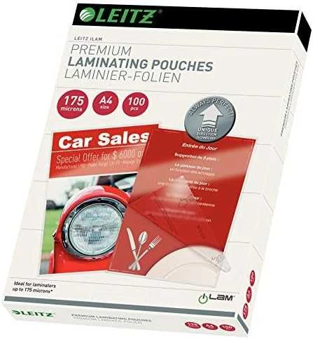 Leitz iLAM A4 karšto laminavimo folija, UDT, 100 vnt. (10K273D)
