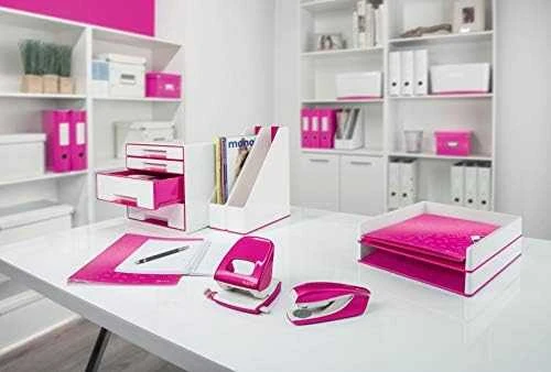Esselte aplankai su 12 skyrių Leitz Wow rožinė (4634-00-23)