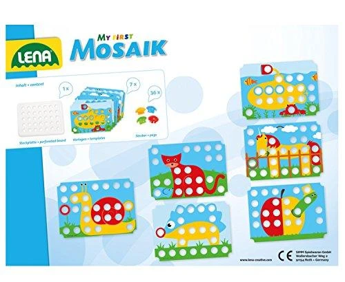 Mozaika su didelėmis sagomis, gyvūnai, 2+, LENA 35630