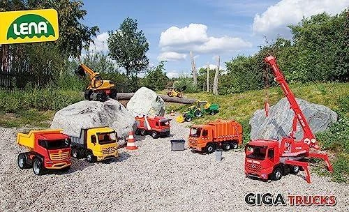 Galingas pakrovėjas Lena Giga Trucks gelt/juod 65cm