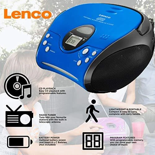 Lenco SCD-24 mėlyna/juoda