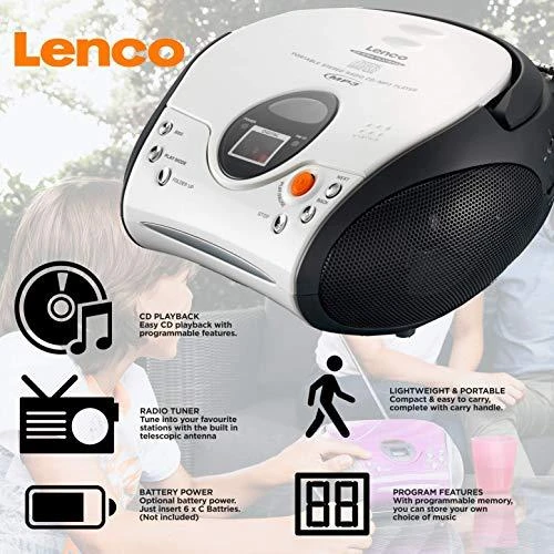 Lenco SCD-24 baltas