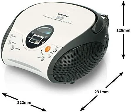 Lenco SCD-24 baltas