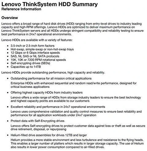 „Lenovo 1.8 TB 2.5“ serveris „SAS-3 (12Gb/s) (7XB7A00028)“