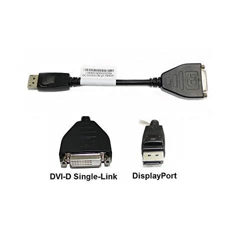 Lenovo DisplayPort į DVI-D adapteris, jungčių vaizdas