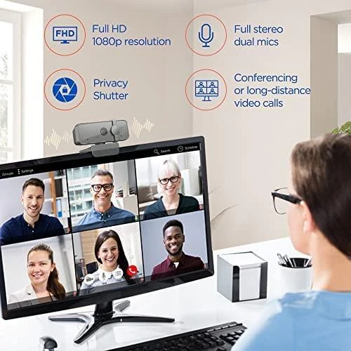 Lenovo Essential FHD interneto kamera USB 2.0, Juoda