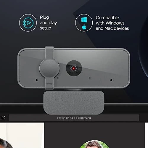 Lenovo Essential FHD interneto kamera USB 2.0, Juoda