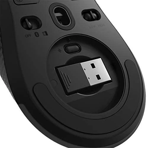 Lenovo | Belaidė pelė žaidimams | Legion M600 | Optinė pelė | 2.4 GHz, Bluetooth or su laidu by USB 2.0 | Juodas | 1 year(s)