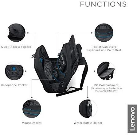 Lenovo | Legion Armoured Backpack II | GX40V10007 | Tinka iki 17/18 " | Kuprinė | Dirželis per petį | Juodas