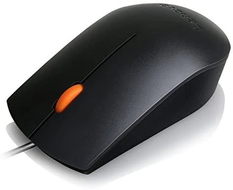 Pelė Lenovo Essential, Abiem rankoms, Optinis, USB A tipo, 1600 DPI, Juoda