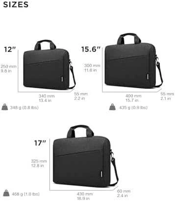 Lenovo | Casual Toploader T210 | Tinka iki 15.6 " | Messenger - Briefcase | Juodas