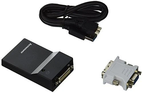 Lenovo USB 3.0 - DVI/VGA USB A DVI/VGA Juoda