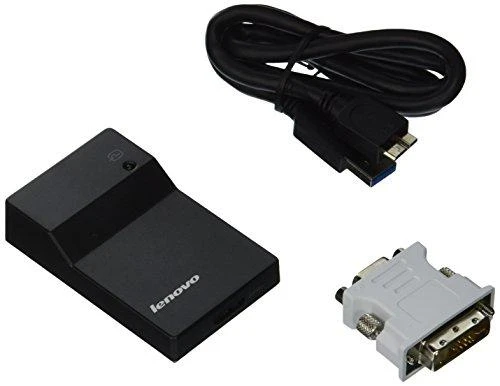 Lenovo USB 3.0 - DVI/VGA USB A DVI/VGA Juoda