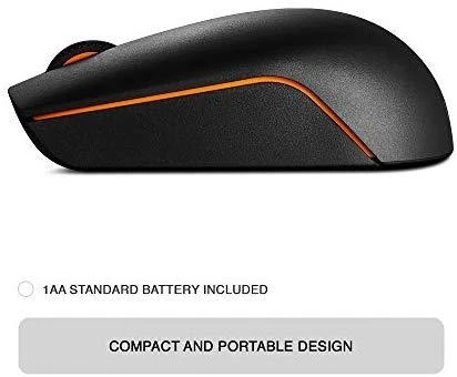 Lenovo GX30K79401 kompiuterinė pelė Radijo dažnio belaidė Lazeris 1000 DPI Abiems rankoms