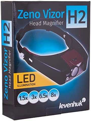 Didinamieji stiklai su LED Zeno Vizor H2 1,5 / 3 / 6,5 / 8x L69669 LEVENHUK