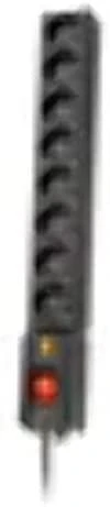 LESTAR 1966004055 galios prailginimas 3 m 230 kintamos srovės lizdas (-ai) Vidinis Juodas