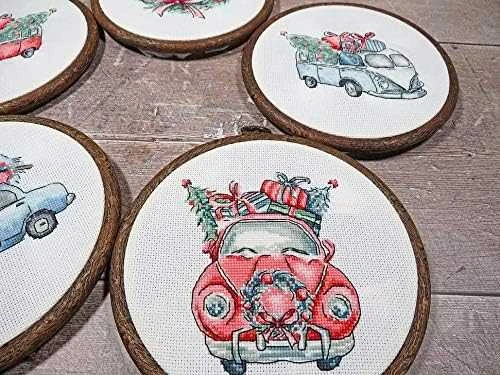 LetiStitch luca S Kalėdiniai retro automobiliai SLETI965